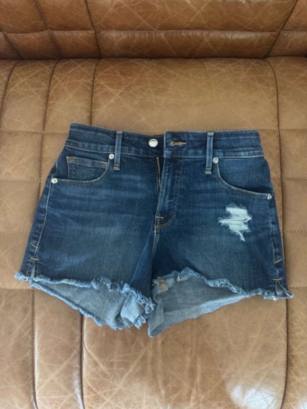 Good American Dark Blue Shorts